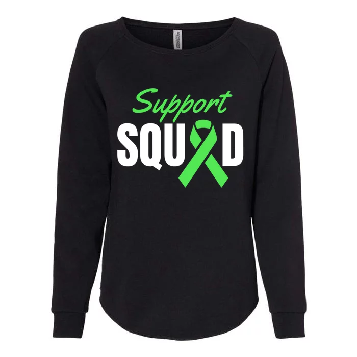 Support Squad Celiac Disease Awareness Green Ribbon Gift Womens California Wash Sweatshirt