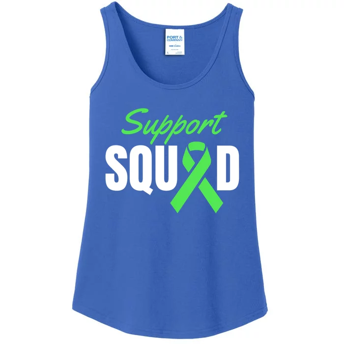 Support Squad Celiac Disease Awareness Green Ribbon Gift Ladies Essential Tank