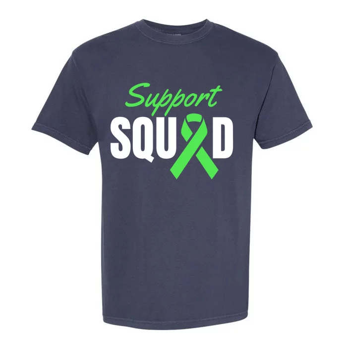 Support Squad Celiac Disease Awareness Green Ribbon Gift Garment-Dyed Heavyweight T-Shirt