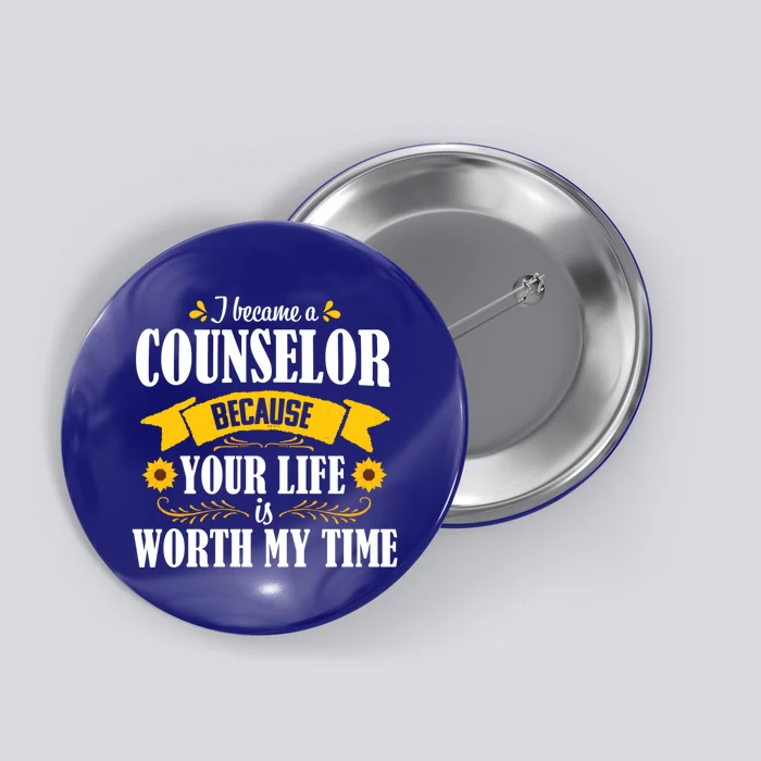 Sunflower School Counselor Guidance Appreciation Gift Great Gift Button