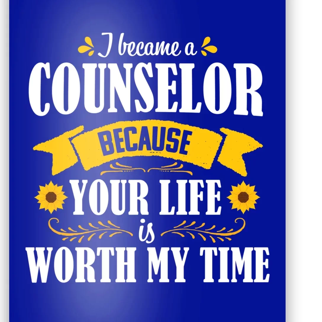 Sunflower School Counselor Guidance Appreciation Gift Great Gift Poster