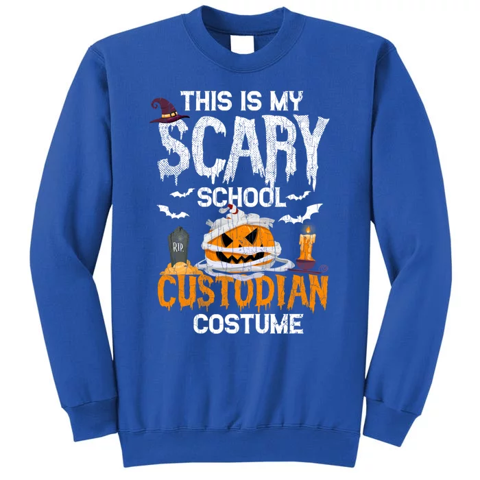 Scary School Custodian Funny Halloween Janitor Graphic Great Gift Sweatshirt