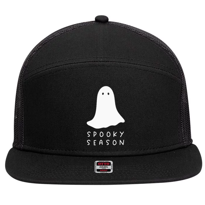 Spooky Season Cute Halloween 7 Panel Mesh Trucker Snapback Hat