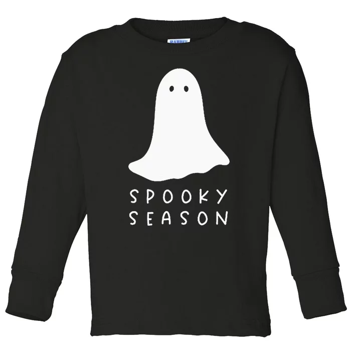 Spooky Season Cute Halloween Toddler Long Sleeve Shirt