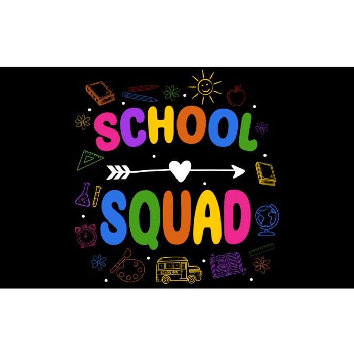 School Squad Colorful Education Fun Bumper Sticker