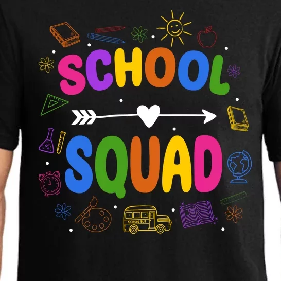 School Squad Colorful Education Fun Pajama Set