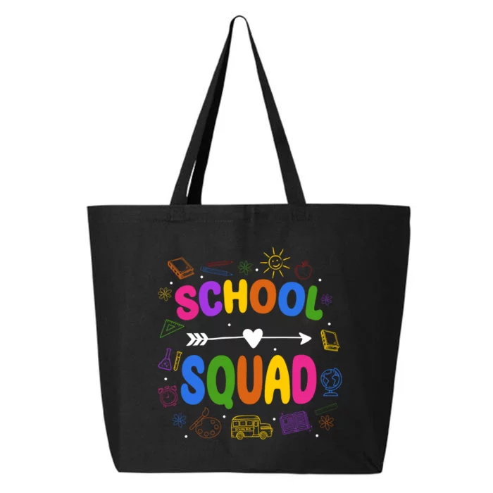 School Squad Colorful Education Fun 25L Jumbo Tote