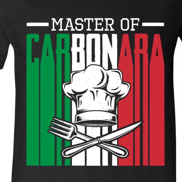 Spaghetti Shirts Cook Kitchen Master Of Carbonara V-Neck T-Shirt