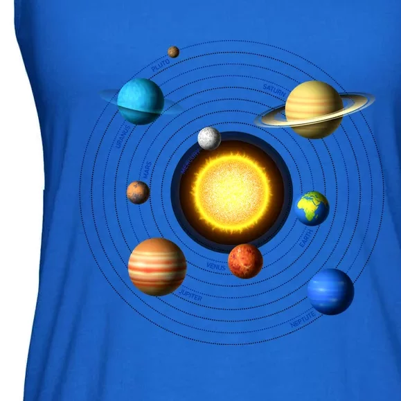 Solar System Cool Gift Perfect Space Enthusiasts Gift Gift Ladies Essential Flowy Tank