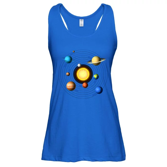 Solar System Cool Gift Perfect Space Enthusiasts Gift Gift Ladies Essential Flowy Tank