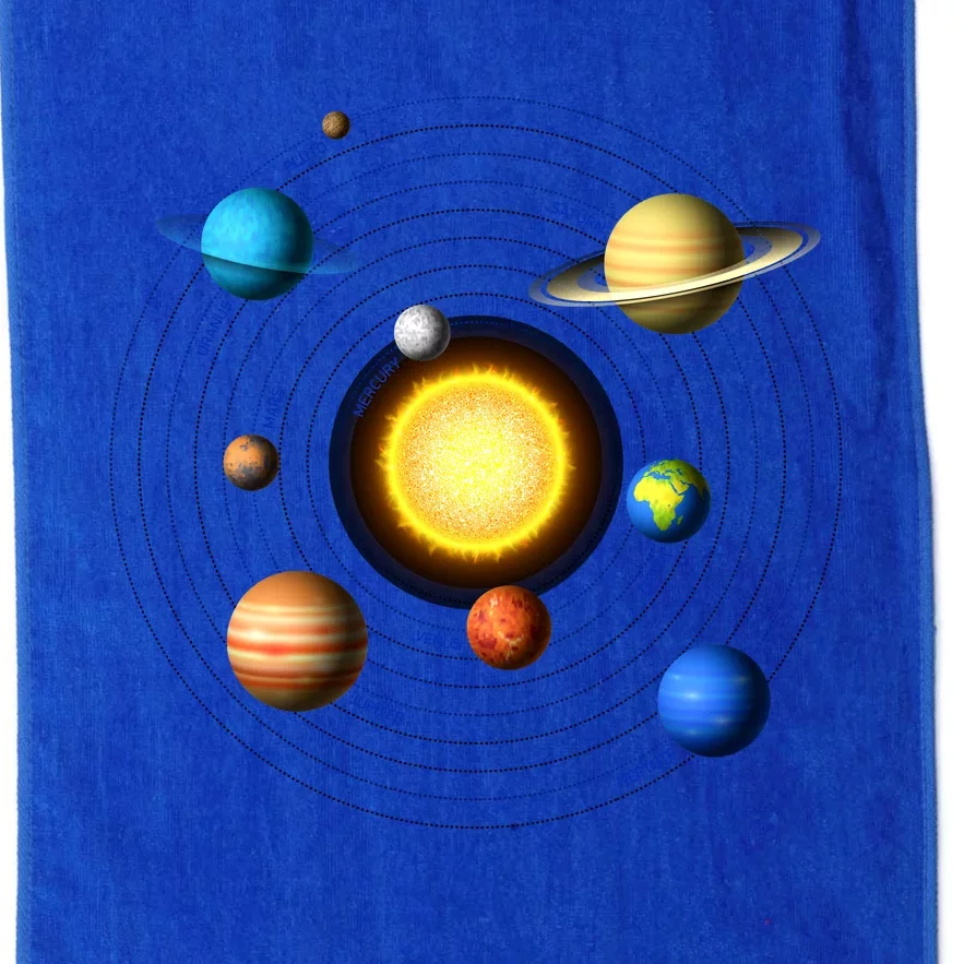 Solar System Cool Gift Perfect Space Enthusiasts Gift Gift Platinum Collection Golf Towel