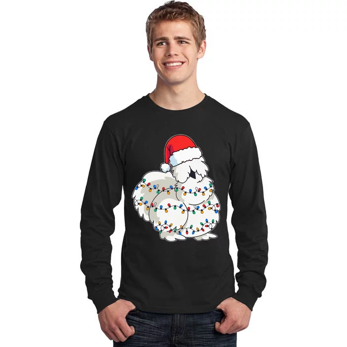 Silkie Silky Chicken Funny Christmas Tall Long Sleeve T-Shirt