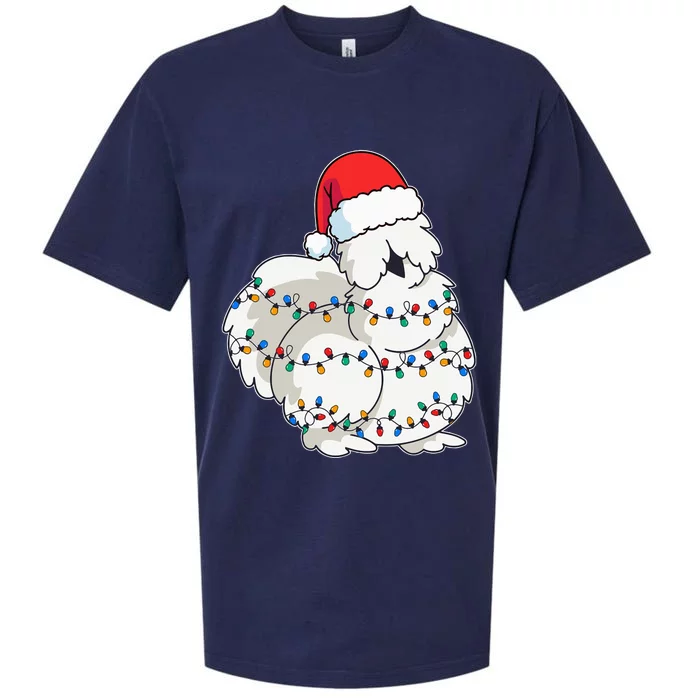 Silkie Silky Chicken Funny Christmas Sueded Cloud Jersey T-Shirt