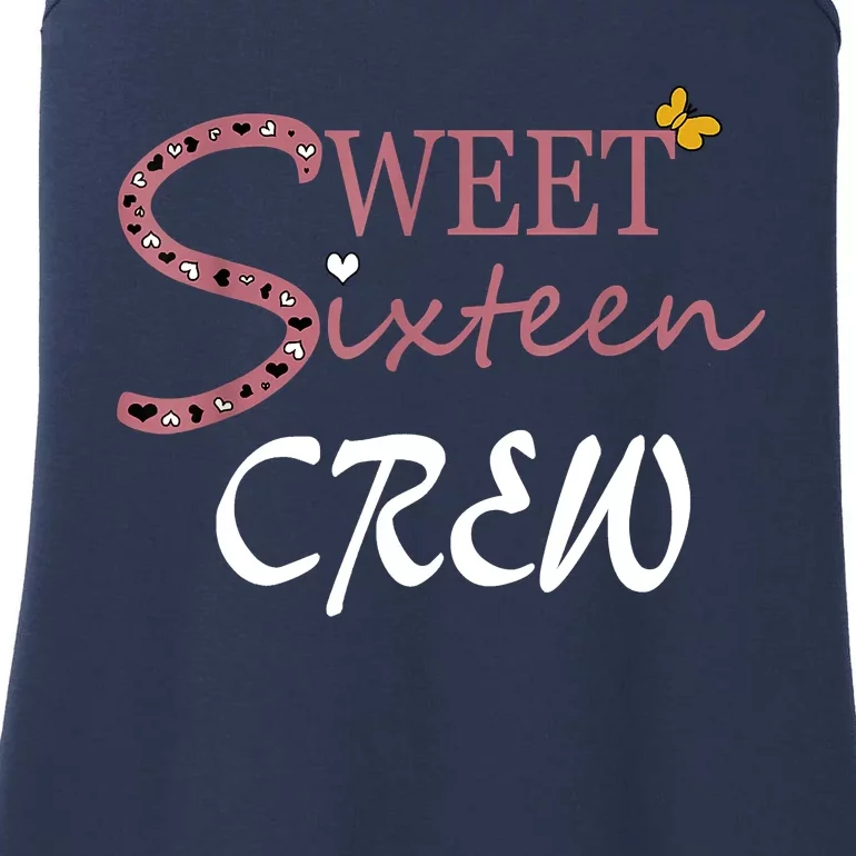 Sweet Sixteen Crew, Celebración De Cumpleaños 16 Tripulación Ladies Essential Tank