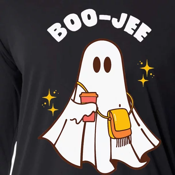 Spooky Season Cute Ghost Halloween Costume Boujee Boo Jee Cooling Performance Long Sleeve Crew