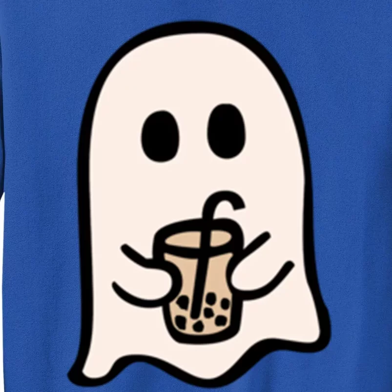 Spooky Season Cute Little Ghost Ice Coffee Halloween Funny Gift Tall Sweatshirt