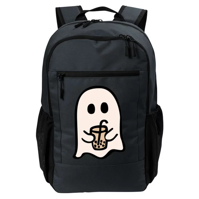 Spooky Season Cute Little Ghost Ice Coffee Halloween Funny Gift Daily Commute Backpack