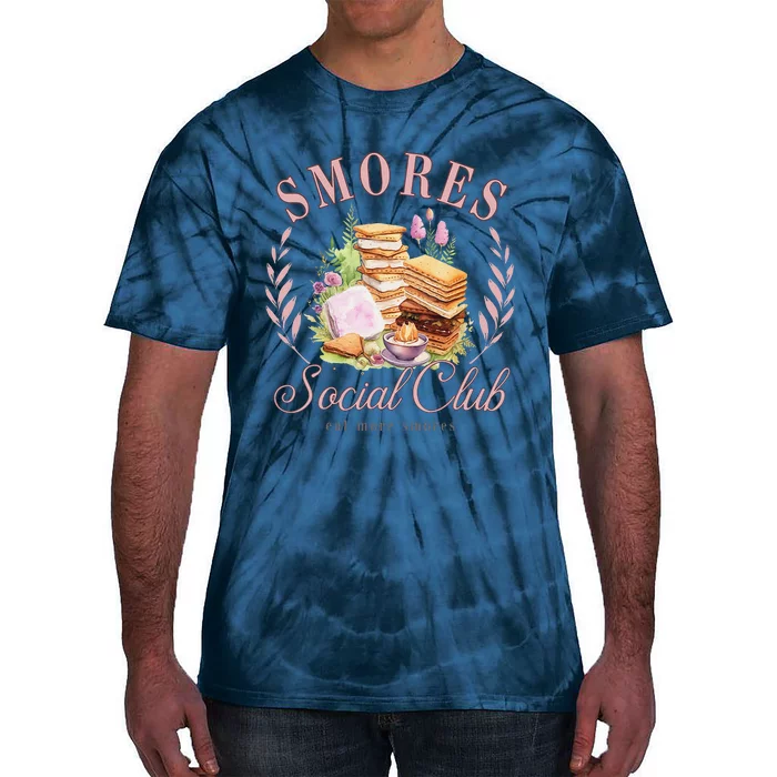 Smores Social Club Picnic Camping Camper Campfire Tie-Dye T-Shirt