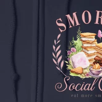 Smores Social Club Picnic Camping Camper Campfire Full Zip Hoodie