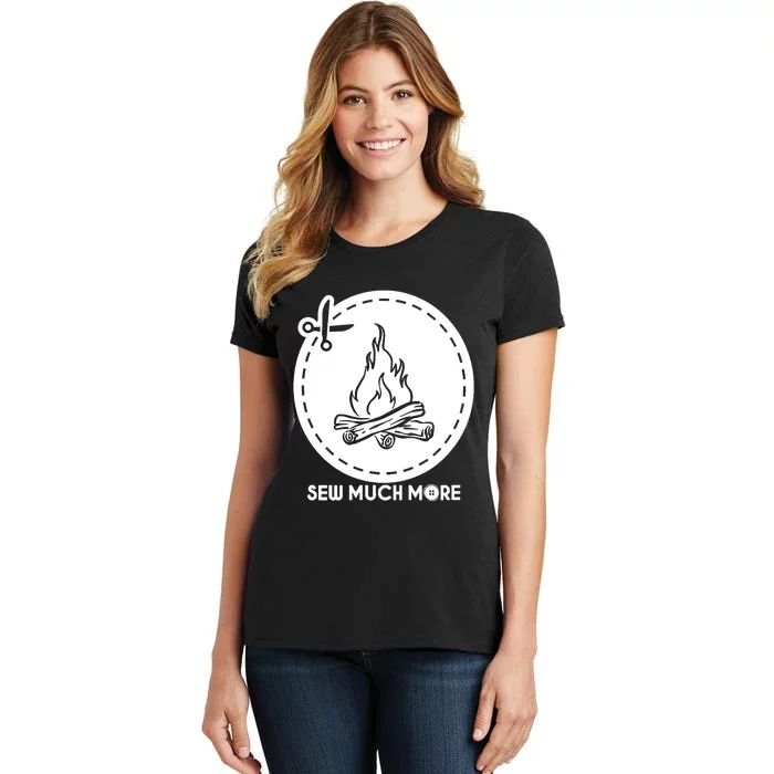 Summer Summer Camp Red Fire Scissors Cabin Women's T-Shirt