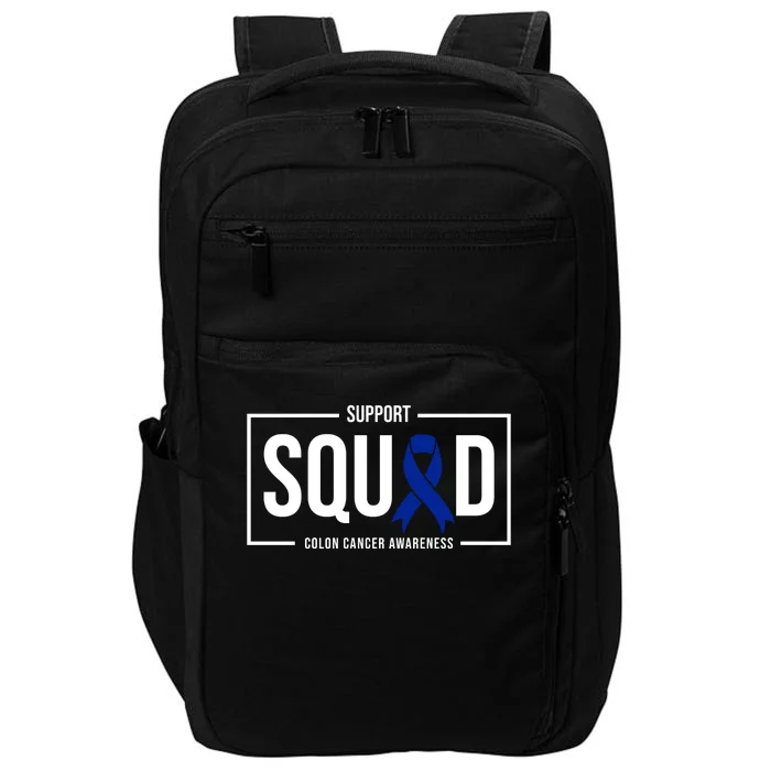 Support Squad Colon Cancer Awareness Impact Tech Backpack