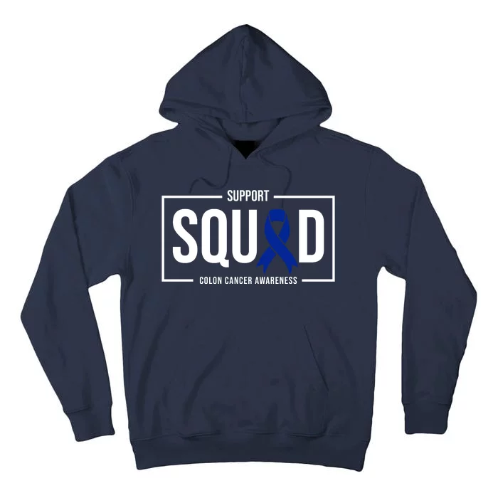 Support Squad Colon Cancer Awareness Tall Hoodie