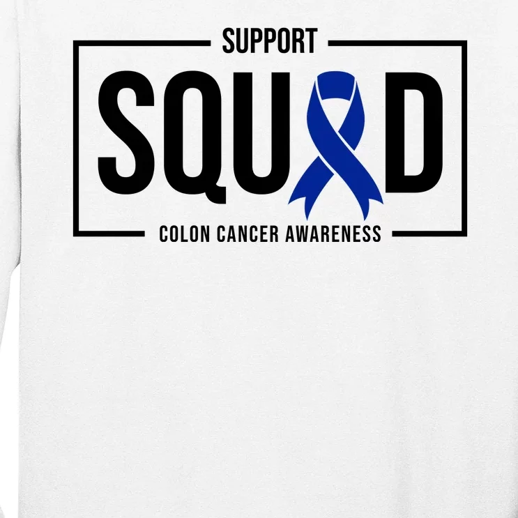 Support Squad Colon Cancer Awareness Long Sleeve Shirt