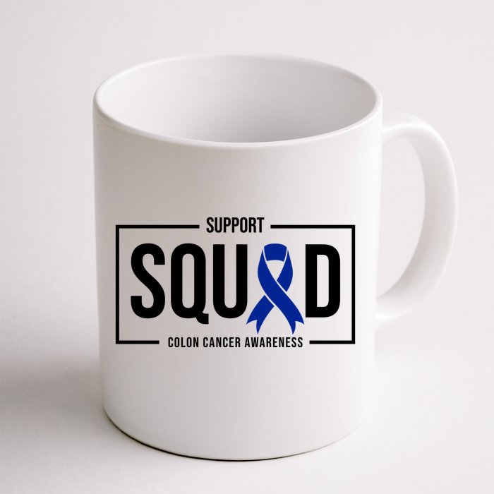 Support Squad Colon Cancer Awareness Front & Back Coffee Mug