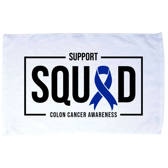 Support Squad Colon Cancer Awareness Microfiber Hand Towel