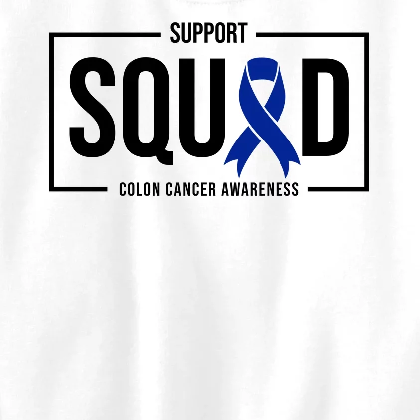 Support Squad Colon Cancer Awareness Kids Sweatshirt