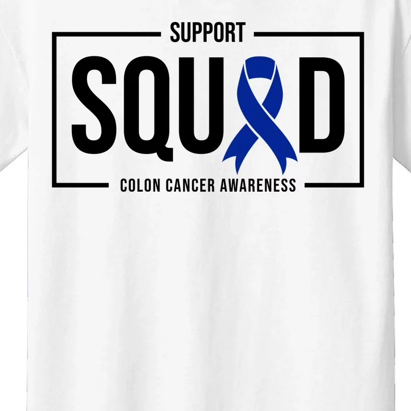 Support Squad Colon Cancer Awareness Kids T-Shirt