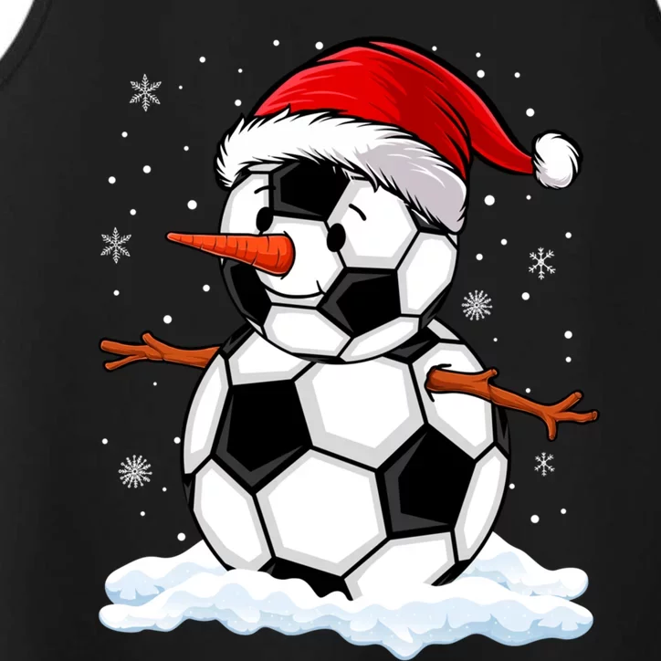 Soccer Snow Christmas Soccer Player Xmas Party Gift Performance Tank