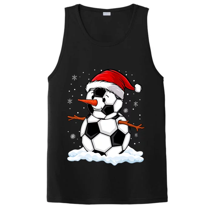 Soccer Snow Christmas Soccer Player Xmas Party Gift Performance Tank