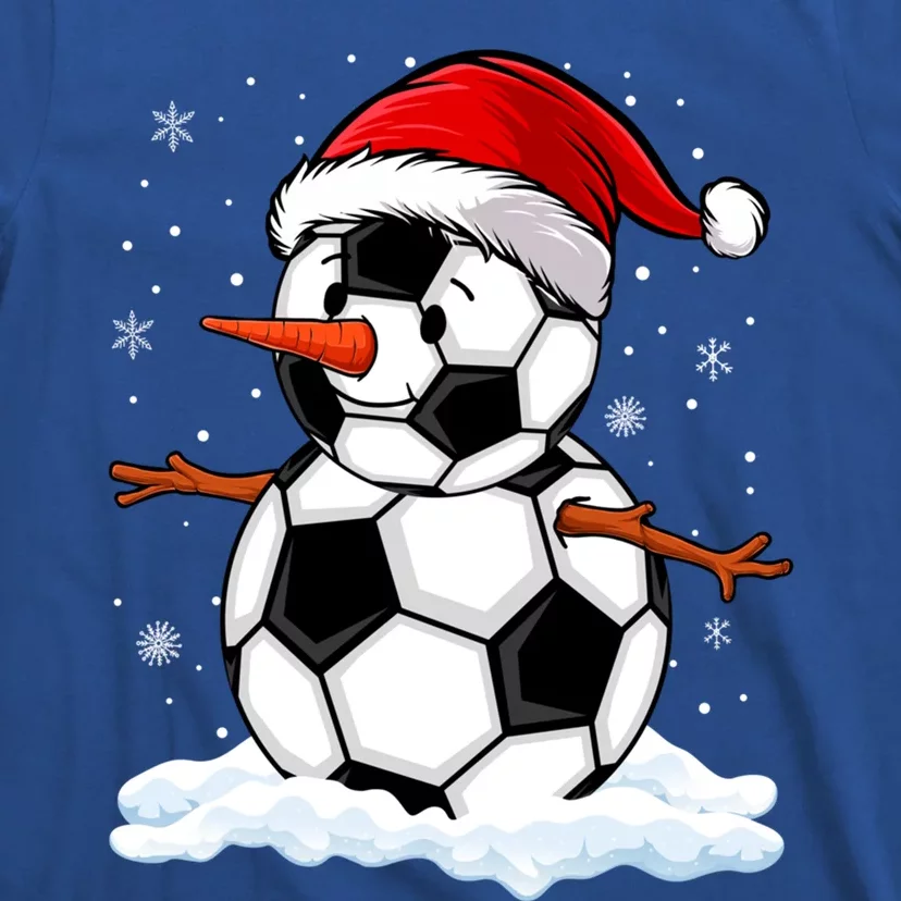 Soccer Snow Christmas Soccer Player Xmas Party Gift T-Shirt