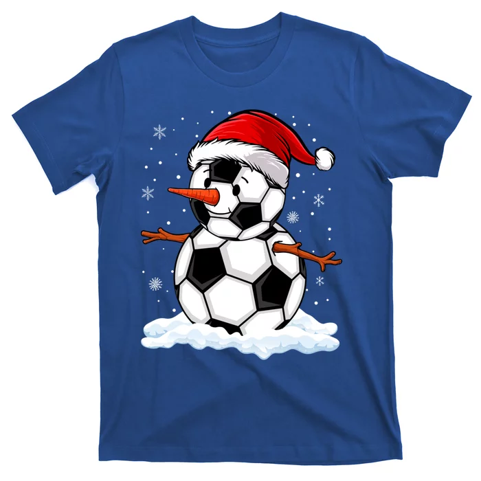 Soccer Snow Christmas Soccer Player Xmas Party Gift T-Shirt