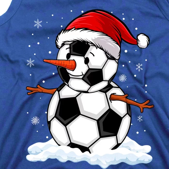 Soccer Snow Christmas Soccer Player Xmas Party Gift Tank Top