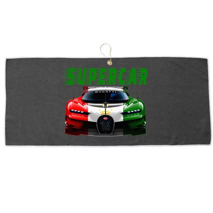 Supercar Sports Car Muscle Car And Race Car Large Microfiber Waffle Golf Towel