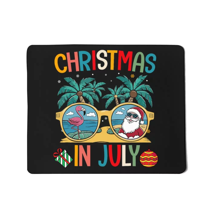 Summer Santa Claus Beach Christmas In July Funny Mousepad