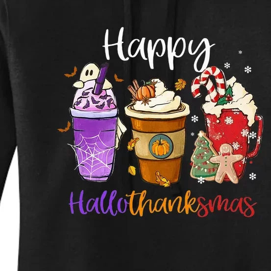 Spooky Season Coffee Blend: Halloween Thanksgiving Delight Women's Pullover Hoodie