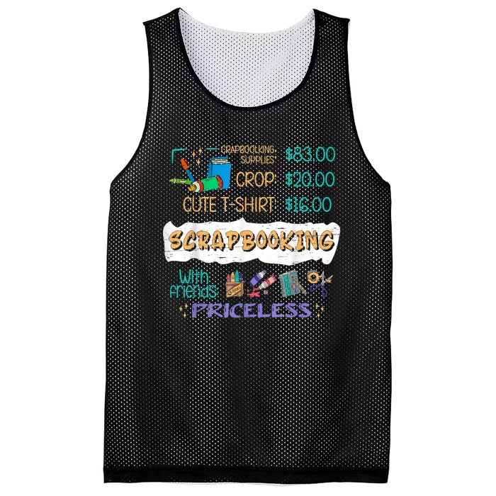 Scrapbooking Supplies Crop Handmade Scrapbooking Mesh Reversible Basketball Jersey Tank