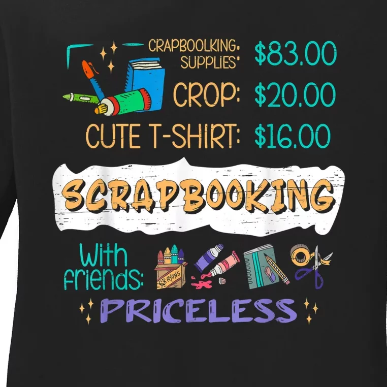 Scrapbooking Supplies Crop Handmade Scrapbooking Ladies Long Sleeve Shirt