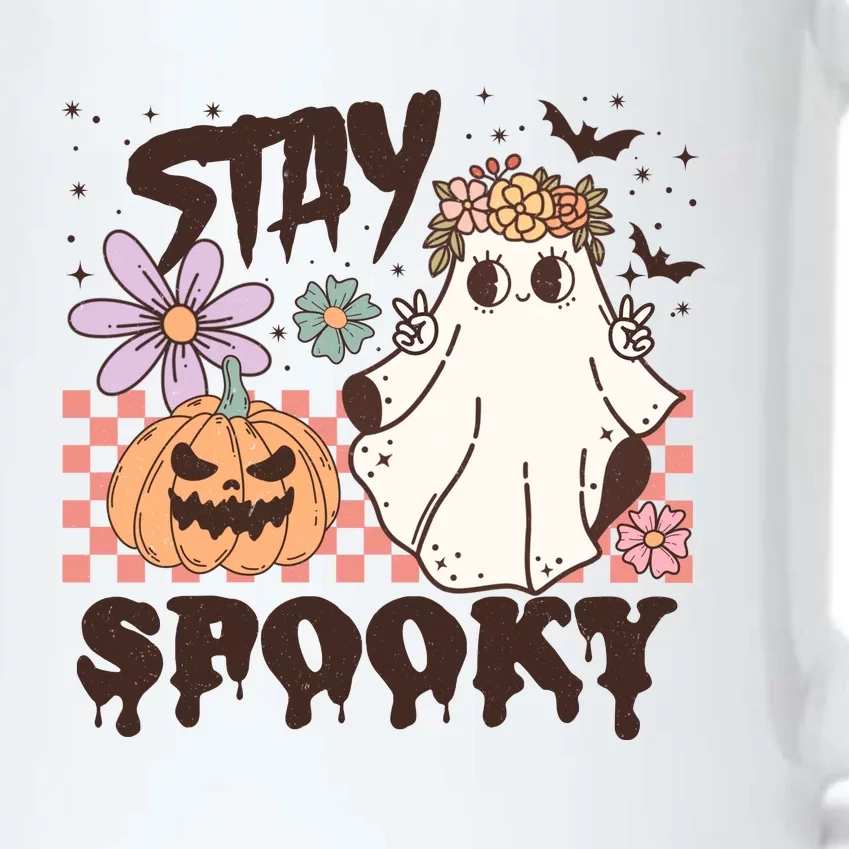 Stays Spooky Cute Ghost Pumpkin Halloween Spooky Season Black Color Changing Mug