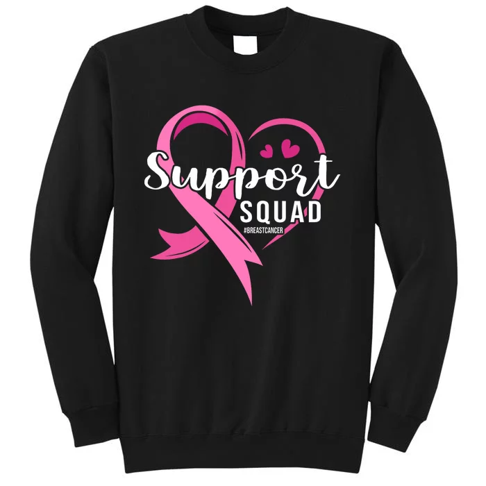 Support Squad Cute Heart Breast Cancer Awareness Sweatshirt