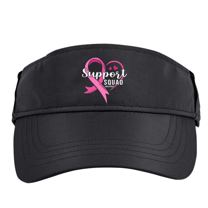 Support Squad Cute Heart Breast Cancer Awareness Adult Drive Performance Visor