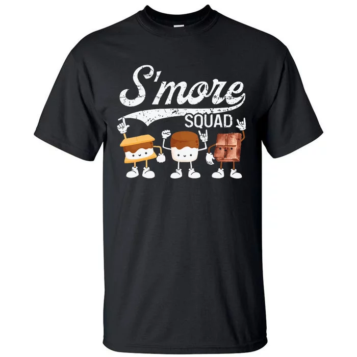 Smore Squad Camping Campfire Chocolate Marshmallow SMores Tall T-Shirt