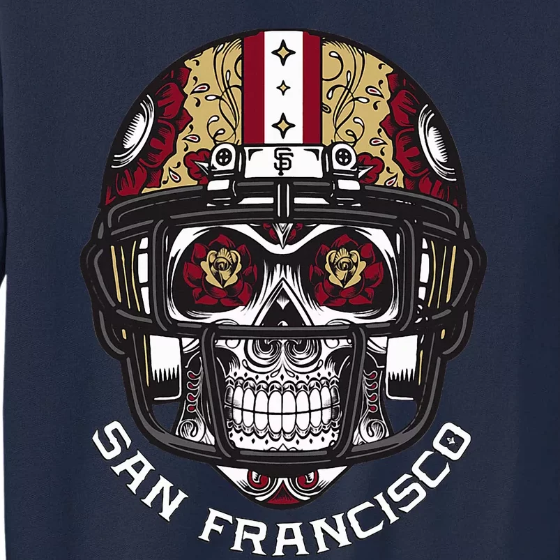 Sugar Skull Candy San Francisco Tall Sweatshirt