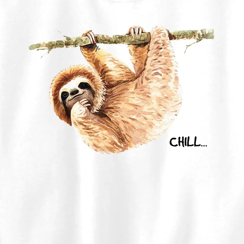 Sloth Says Chill Kids Sweatshirt