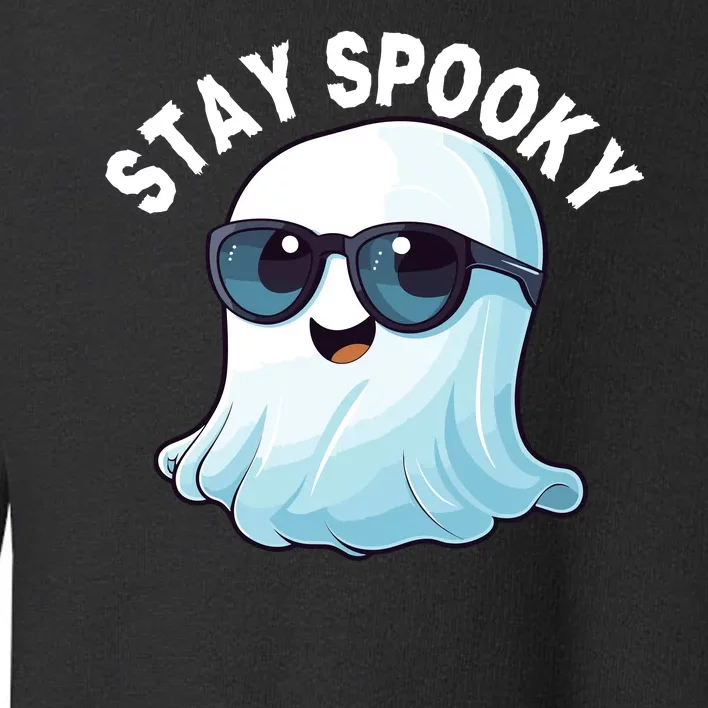 Stay Spooky Cute Ghost Boo Spooky Season Funny Halloween Spooky Boo Toddler Sweatshirt