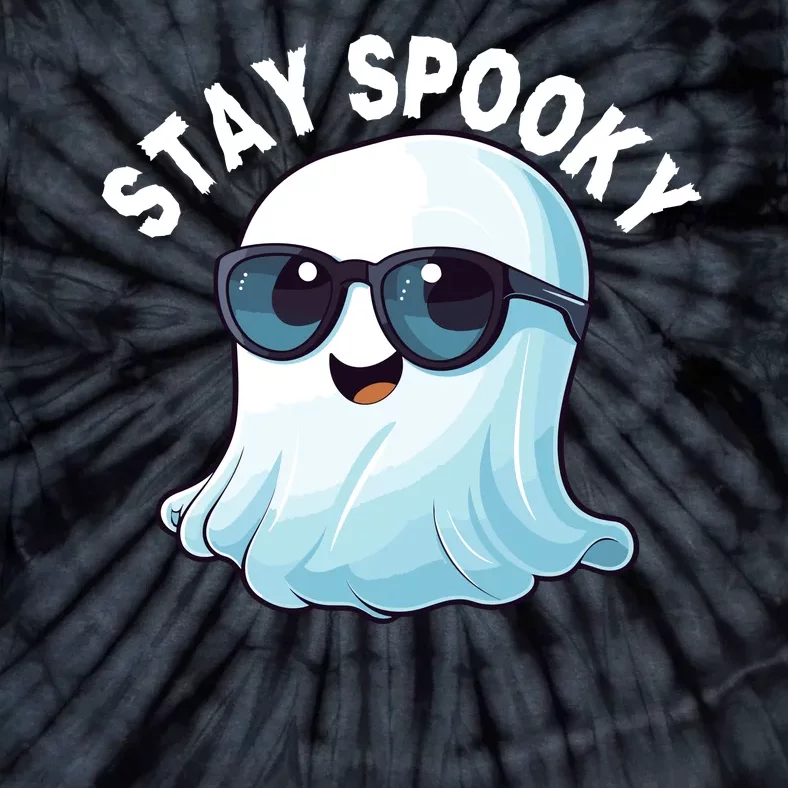 Stay Spooky Cute Ghost Boo Spooky Season Funny Halloween Spooky Boo Tie-Dye T-Shirt