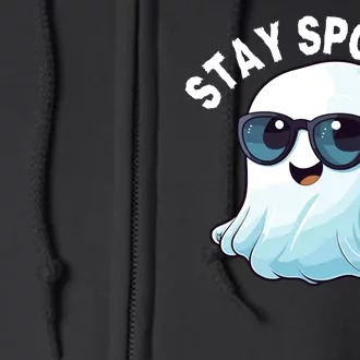 Stay Spooky Cute Ghost Boo Spooky Season Funny Halloween Spooky Boo Full Zip Hoodie